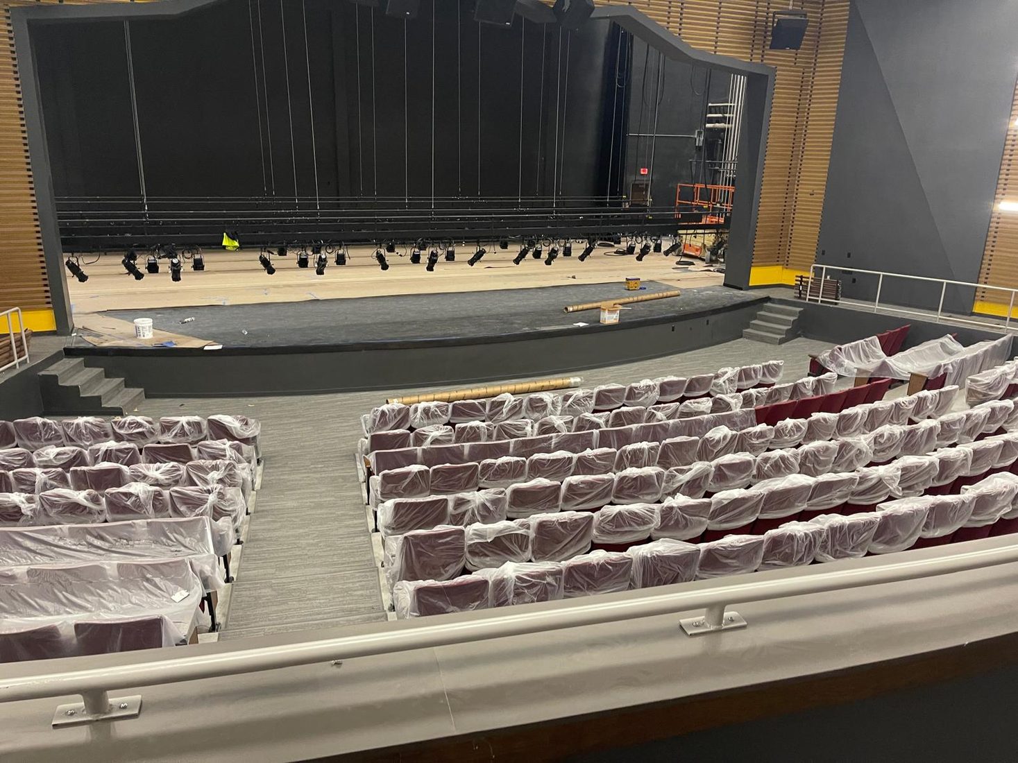 Auditorium Carpet Installation