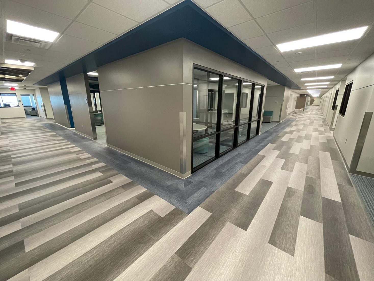Commercial Gray Wood-Look Plank